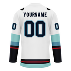Custom White Blue Personalized Hockey Jersey HCKJ01-D0a70da