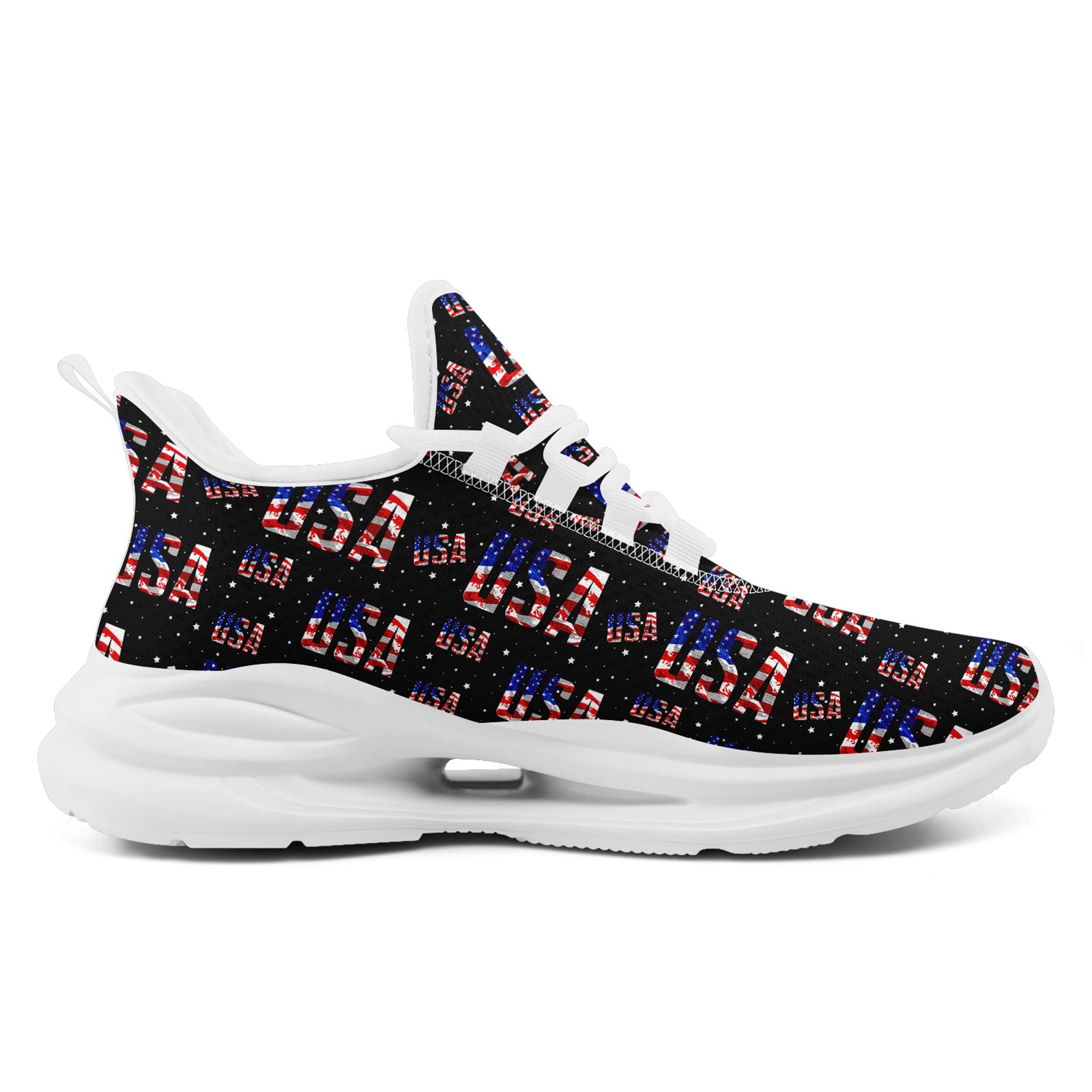 Custom United States 2026 World Cup Sneakers DIY Country Flag Running Shoes Lightweight Sport Shoes Gift for Football Fans Personalized Team Name and Logo FN079-F018033-5