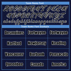 Custom Blue Tennessee Jacket Bomber Full-Snap Varsity Letterman Personalized Jacket FZ005-D025004-32