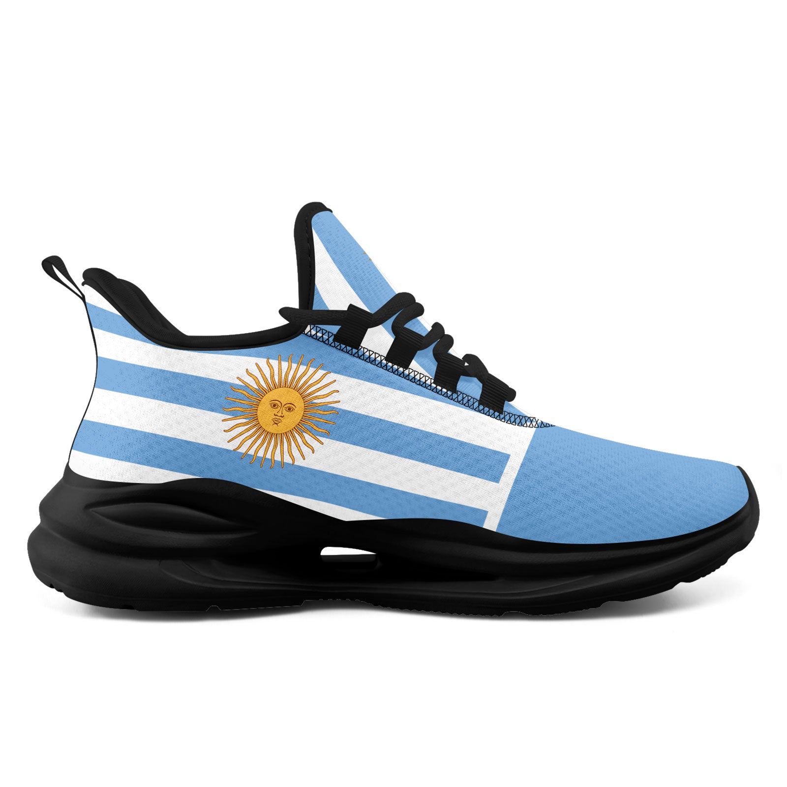 Custom 2026 World Cup Argentina Sneakers DIY Country Flag Running Shoes Lightweight Sport Shoes Gift for Football Fans Personalized Team Name and Logo FN079-F027048-2