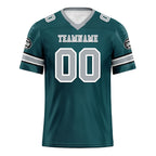 Custom Green Philadelphia Football Jersey and Sports Shoes Combo Offer Personalized Combo ZH-D025008-21