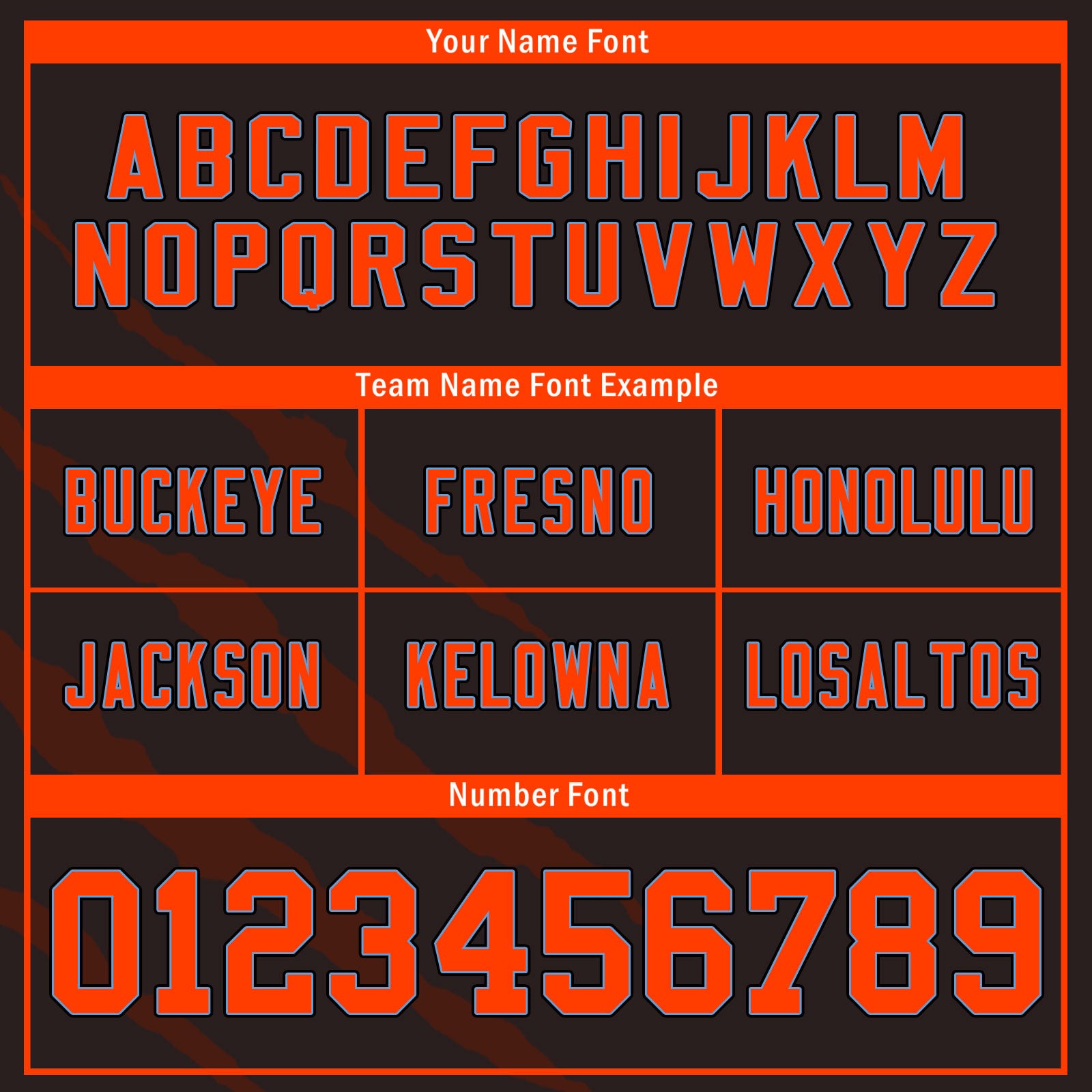 Custom Black Orange Ohio High-Performance American Football Jersey FBJ06-D023001-8