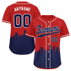 Custom Red Blue City Edition Personalized Authentic Baseball Jersey BSBJ01-D017123