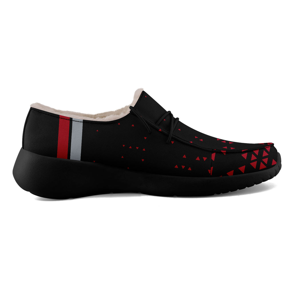 Custom Black Red Atlanta Shoes Personalized Sneaker FN042-D020279-3