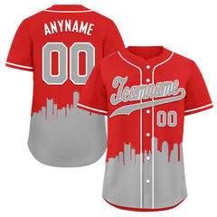 Custom Red Gray City Edition Personalized Authentic Baseball Jersey BSBJ01-D017122