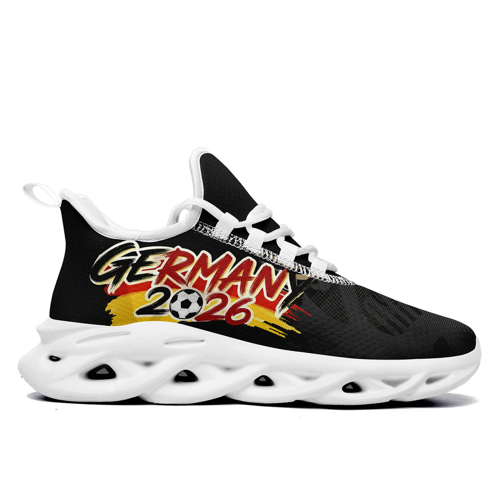Custom Germany 2026 World Cup Sneakers DIY Country Flag Running Shoes Lightweight Sport Shoes Gift for Football Fans Personalized Team Name and Logo FN003-F025035-9