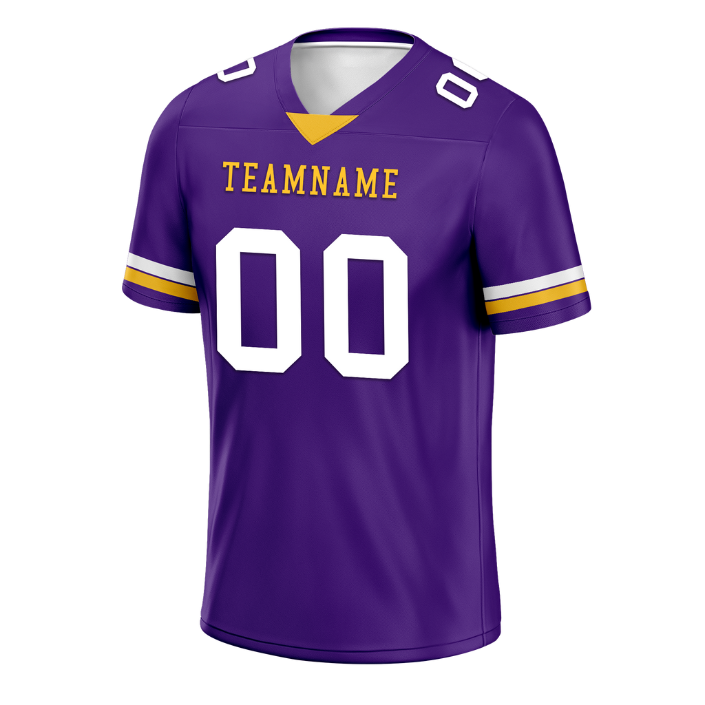 Custom Purple Classic Style Personalized Authentic Football Jersey FBJ02-bd0a7009