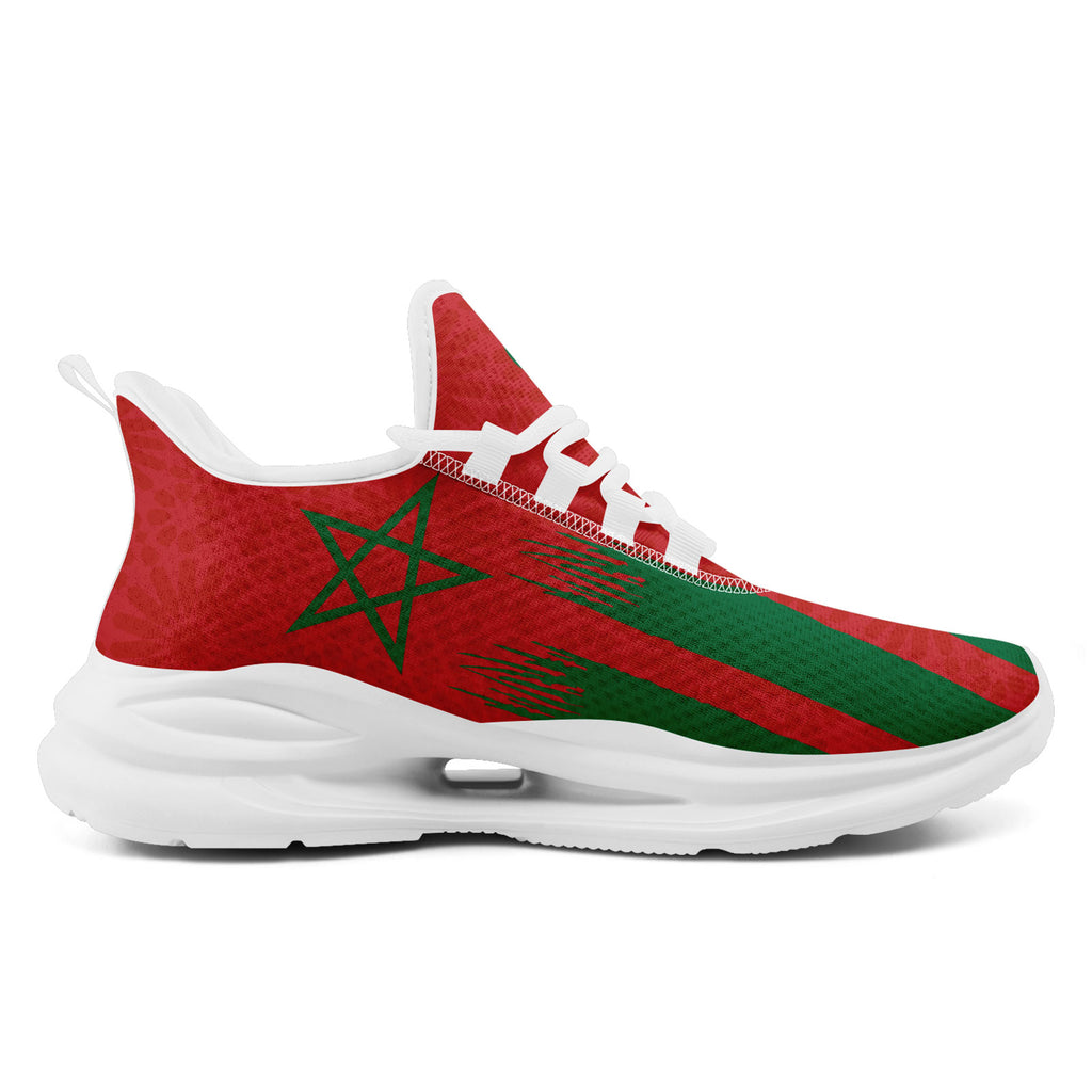 Custom Morocco 2026 World Cup Sneakers DIY Country Flag Running Shoes Lightweight Sport Shoes Gift for Football Fans Personalized Team Name and Logo FN079-F009083-2