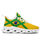 Custom 2026 World Cup Brazil Sneakers DIY Country Flag Running Shoes Lightweight Sport Shoes Gift for Football Fans Personalized Team Name and Logo FN003-F027045-4
