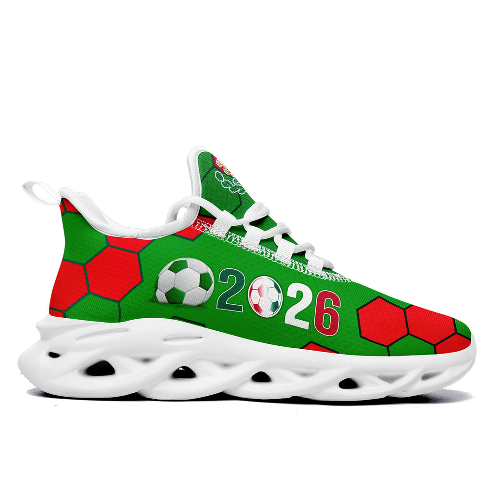 Custom 2026 World Cup Mexico Sneakers DIY Country Flag Running Shoes Lightweight Sport Shoes Gift for Football Fans Personalized Team Name and Logo FN003-F023075-2