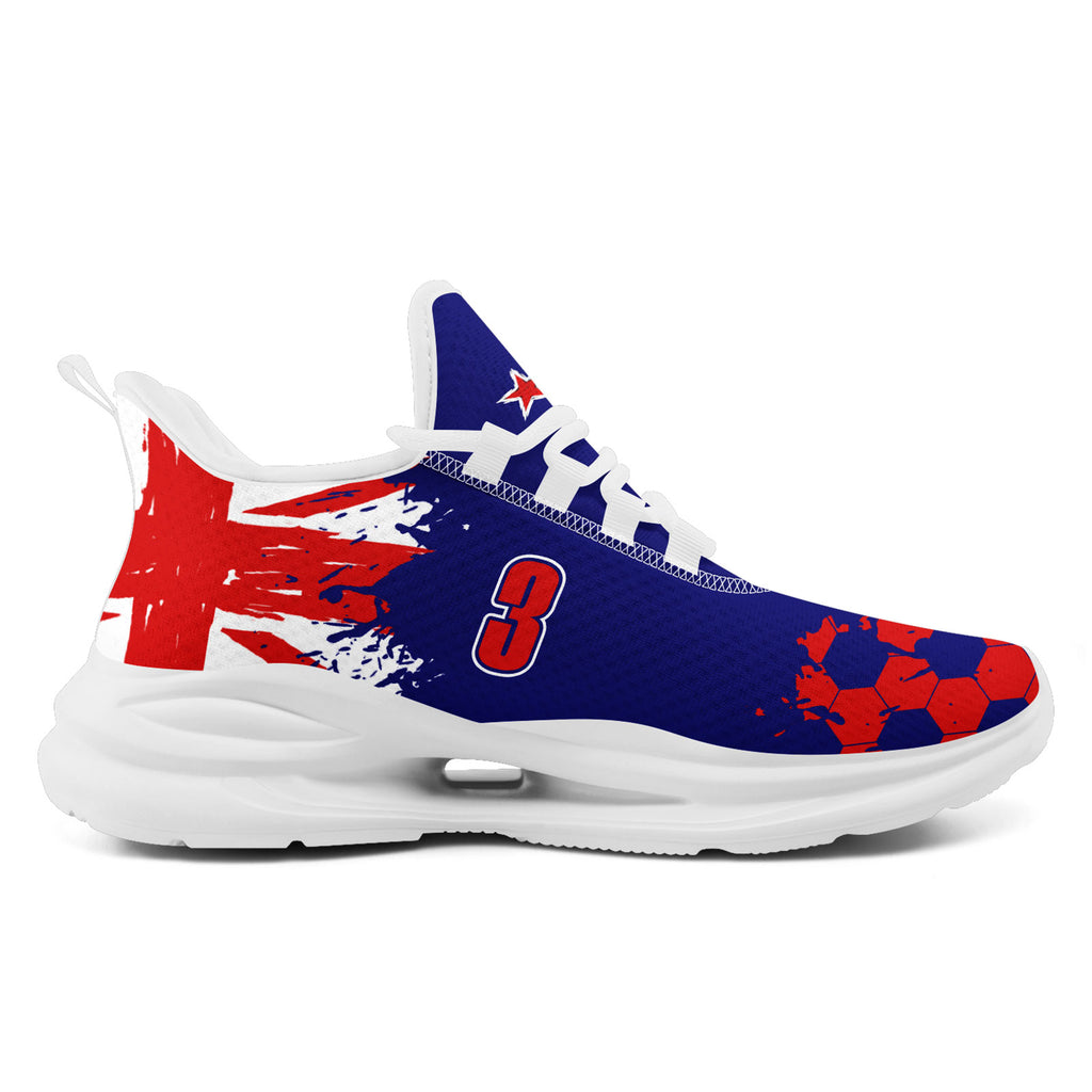 Custom 2026 World Cup New Zealand Sneakers DIY Country Flag Running Shoes Lightweight Sport Shoes Gift for Football Fans Personalized Team Name and Logo FN079-F027081-2