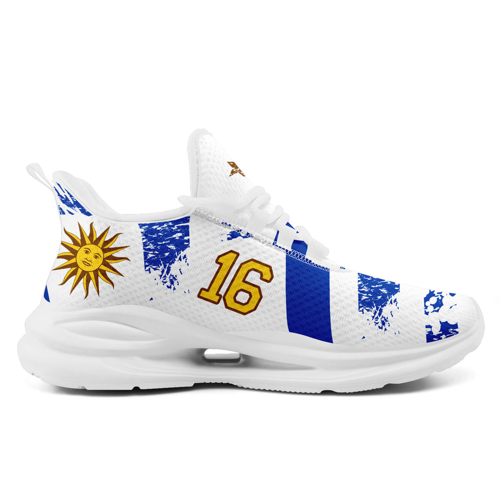 Custom Uruguay 2026 World Cup Sneakers DIY Country Flag Running Shoes Lightweight Sport Shoes Gift for Football Fans Personalized Team Name and Logo FN079-F009123-7
