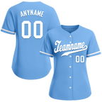 Custom Blue Classic Style White Personalized Authentic Baseball Jersey BSBJ01-bd0fab0