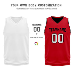 Custom Red City Edition Personalized Sports Uniform Authentic Basketball Jersey BBJ01-D06101-16