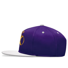 Custom Purple Yellow Minnesota Hat Sport Design Cap Stitched Adjustable Personalized PR067B-D028017-9