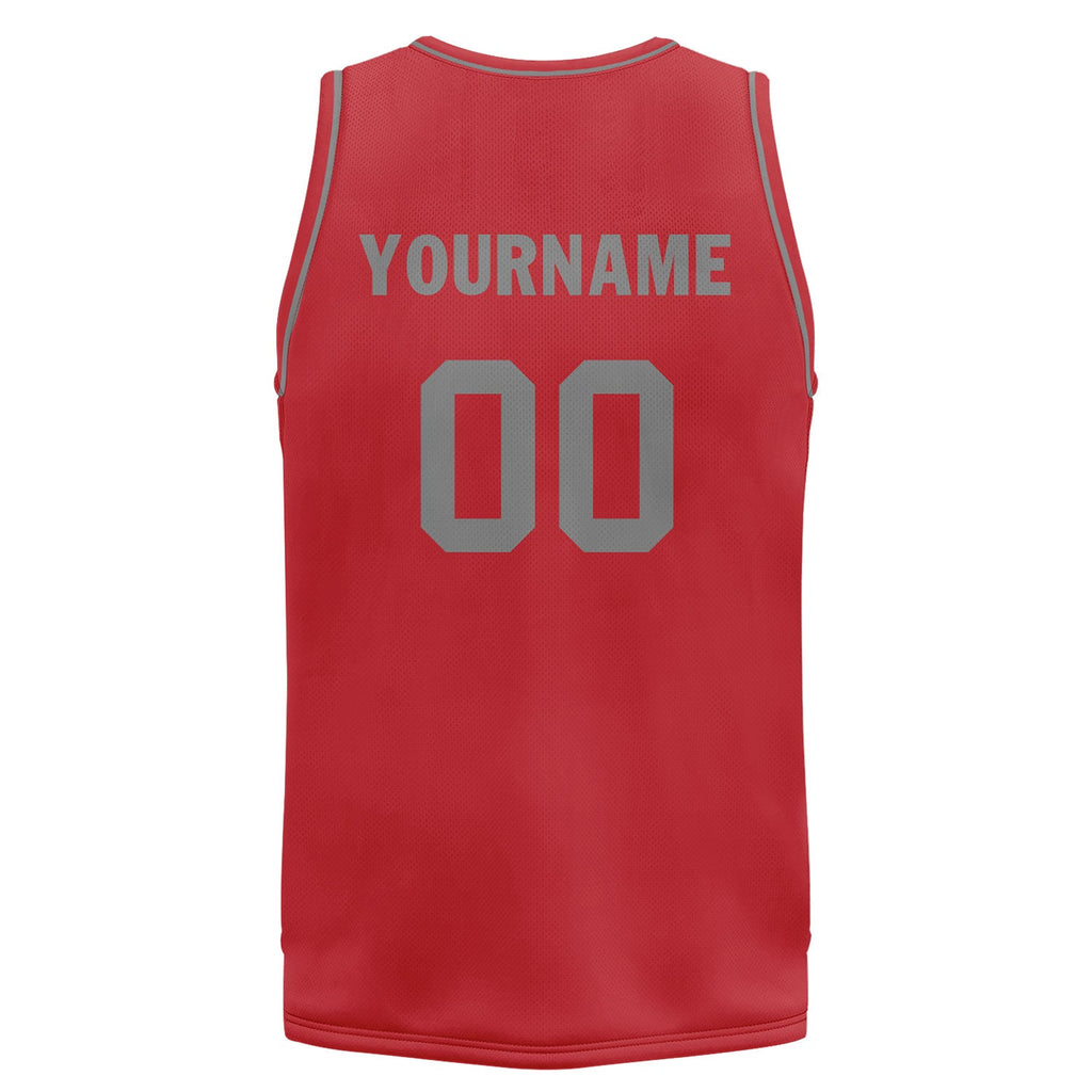 Custom Red Classic Style Sports Uniform Basketball Jersey BBJ01-D020105-1