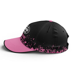 Custom Black Pink Hat Sport Design Cap Stitched Adjustable Personalized YW061-D020231-5