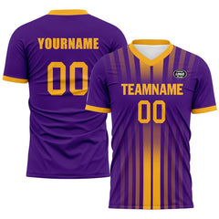 Custom Purple Yellow Soccer Sets Jersey Personalized SCJ101-D020131-4