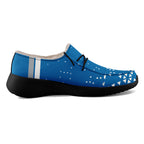 Custom Blue White Detroit Shoes Personalized Sneaker FN042-D020279-11
