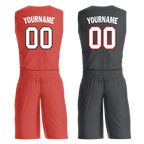 Custom Red Black Classic Style Reversible Basketball Uniform Personalized Ordinary BBJR-D017038