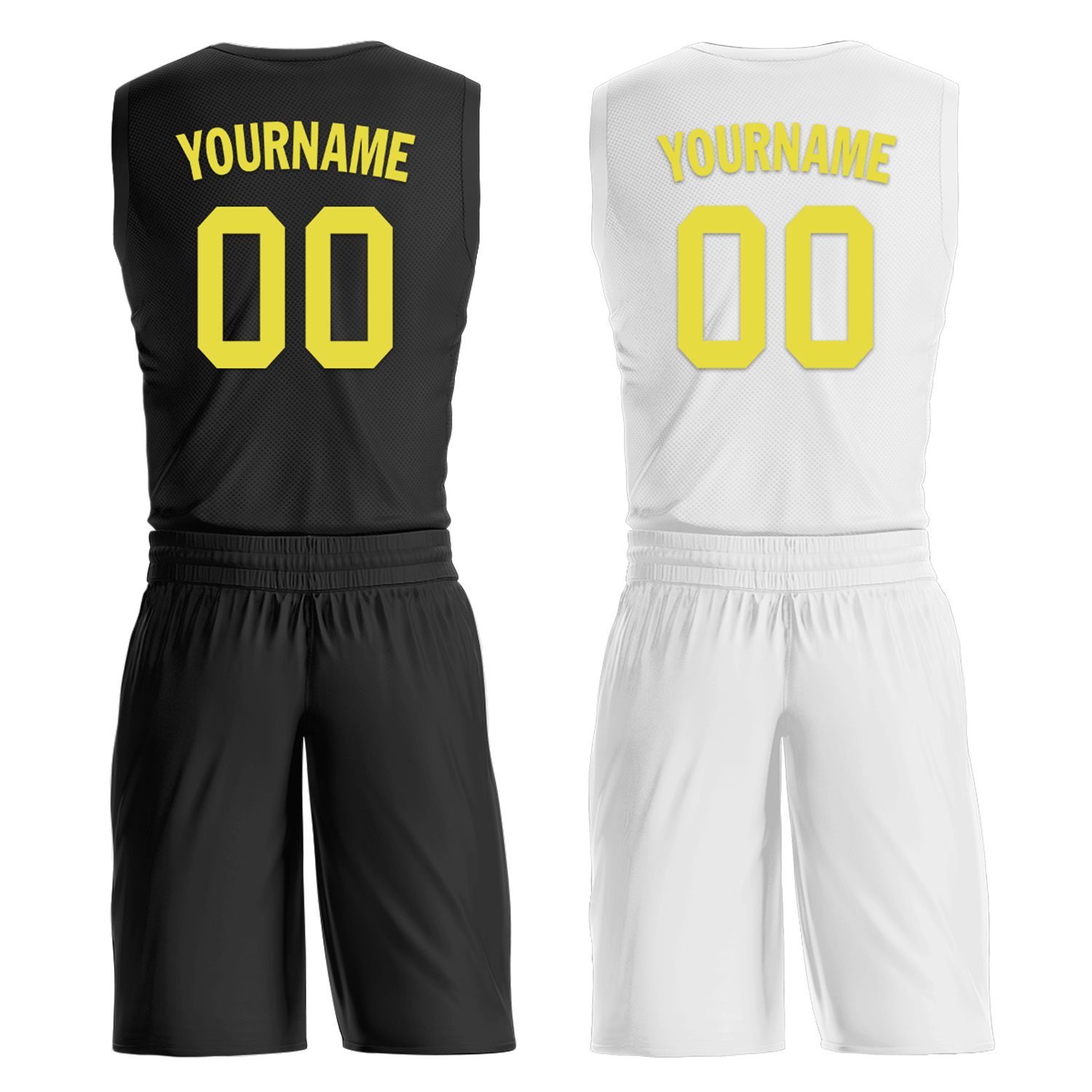 Custom Black White Classic Style Reversible Basketball Uniform Personalized Ordinary BBJR-D017048