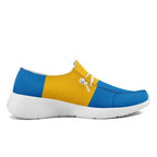 Custom Yellow Blue Los Angeles Jacket and Sports Shoes Combo Offer Personalized Combo ZH-D020294-22