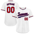 Custom White Classic Style Blue Personalized Authentic Baseball Jersey BSBJ01-bd0fac9