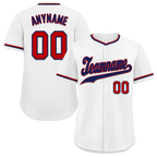 Custom White Classic Style Blue Personalized Authentic Baseball Jersey BSBJ01-bd0fac9