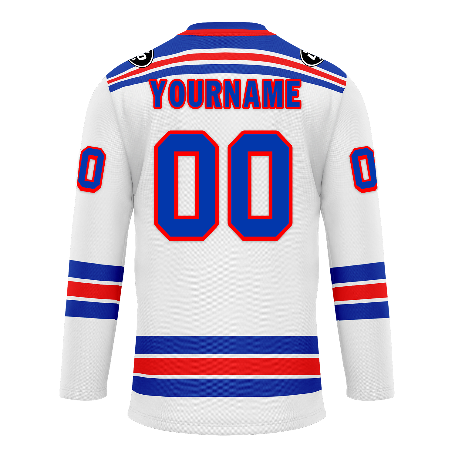Custom White Blue Personalized Hockey Jersey HCKJ01-D0a7008