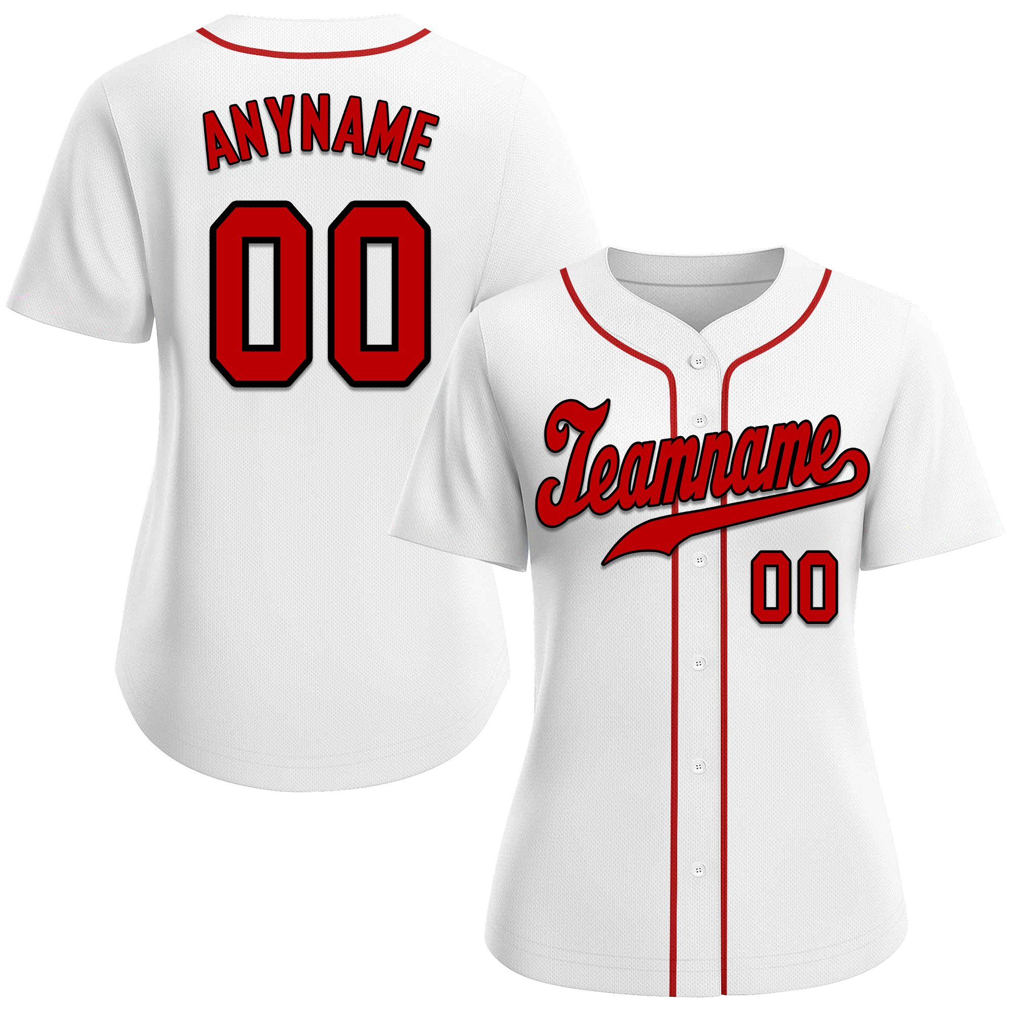 Custom White Classic Style Red Personalized Authentic Baseball Jersey BSBJ01-bd0faa0