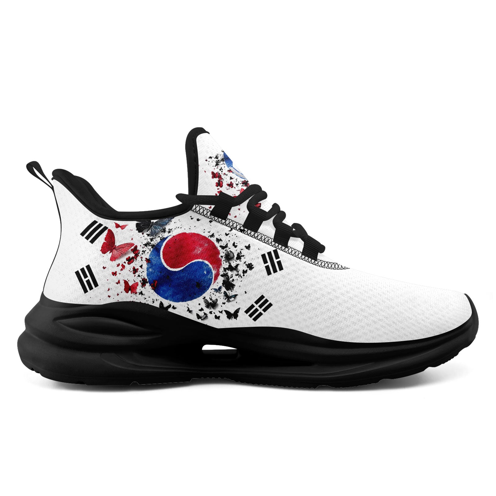 Custom South Korea 2026 World Cup Sneakers DIY Country Flag Running Shoes Lightweight Sport Shoes Gift for Football Fans Personalized Team Name and Logo FN079-F009056-2