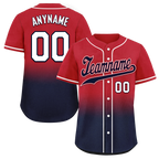 Custom Red Blue Fade Fashion Personalized Authentic Baseball Jersey BSBJ01-D0a70bc