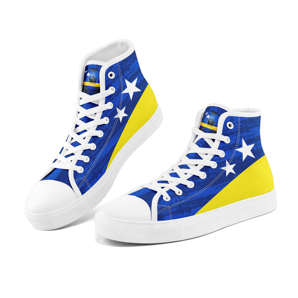 Custom Curaçao 2026 World Cup Sneakers DIY Country Flag Running Shoes Lightweight Sport Shoes Gift for Football Fans Personalized Team Name and Logo FN024-F009098-2