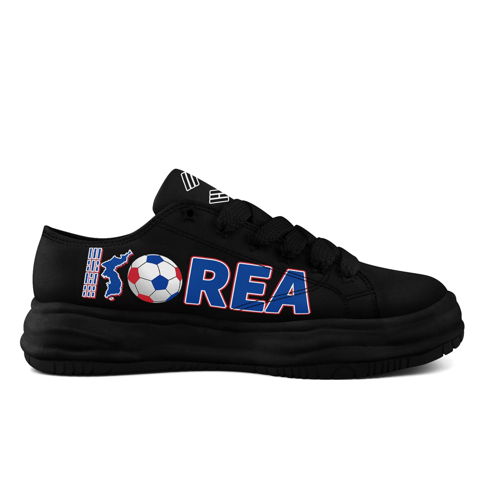 Custom South Korea 2026 World Cup Sneakers DIY Country Flag Running Shoes Lightweight Sport Shoes Gift for Football Fans Personalized Team Name and Logo FN038-F009095-5