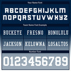 Custom Blue Orange White Fade Fashion Denver High-Performance American Football Jersey FBJ06-D020252-10