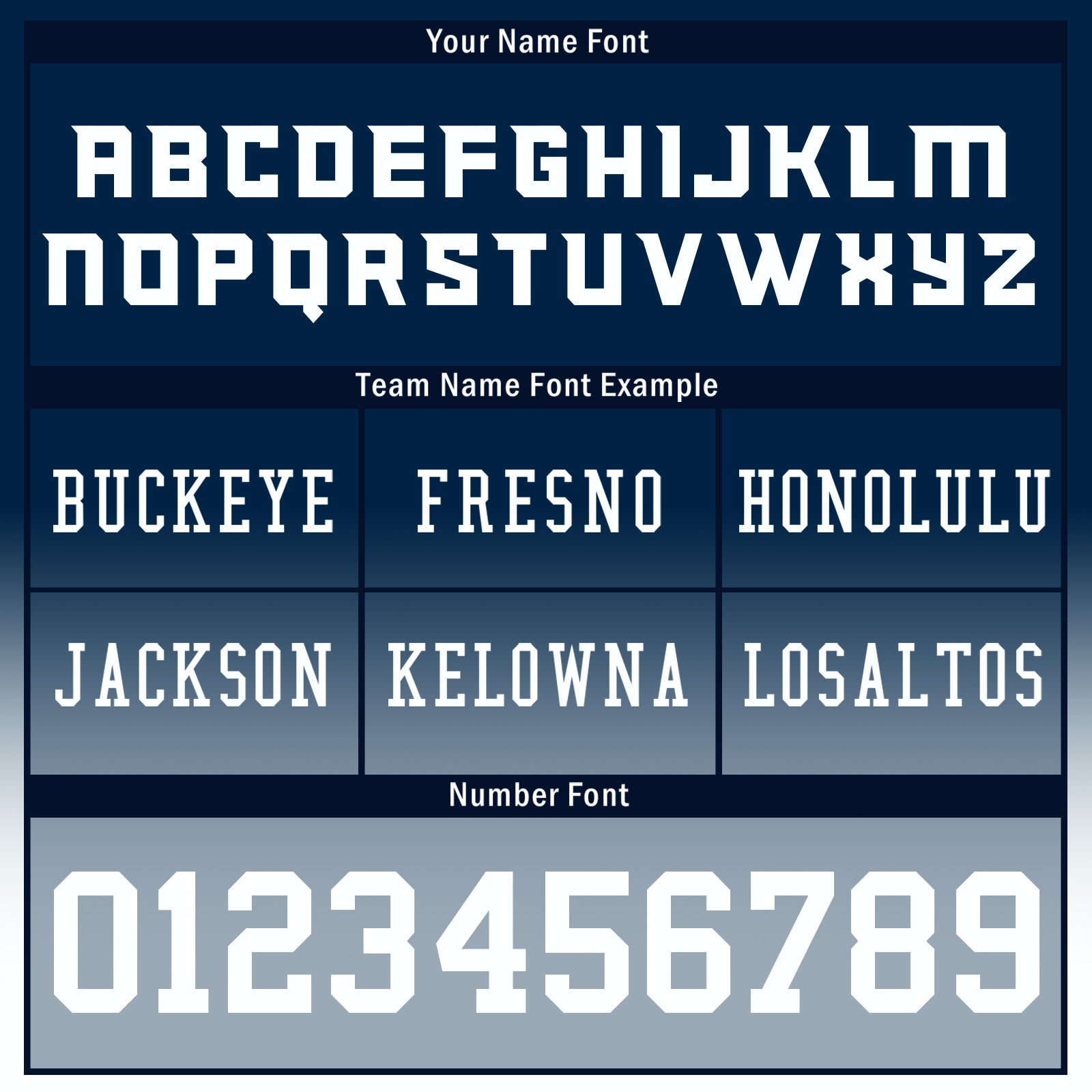 Custom Blue Orange White Fade Fashion Denver High-Performance American Football Jersey FBJ06-D020252-10