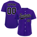 Custom Purple Classic Style Black Personalized Authentic Baseball Jersey BSBJ01-bd0fae9