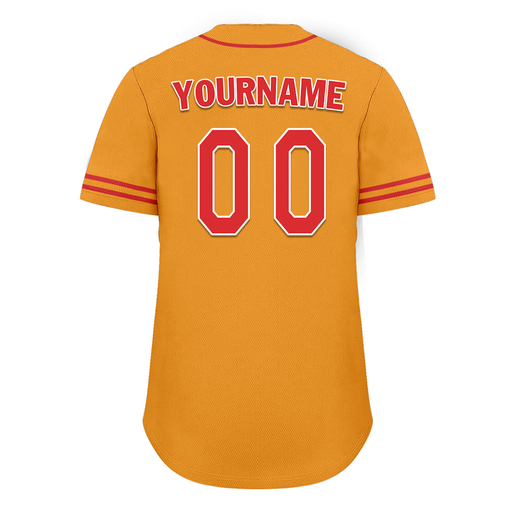 Custom Yellow Classic Style Red Personalized Authentic Baseball Jersey UN002-bd0b00d8-ad