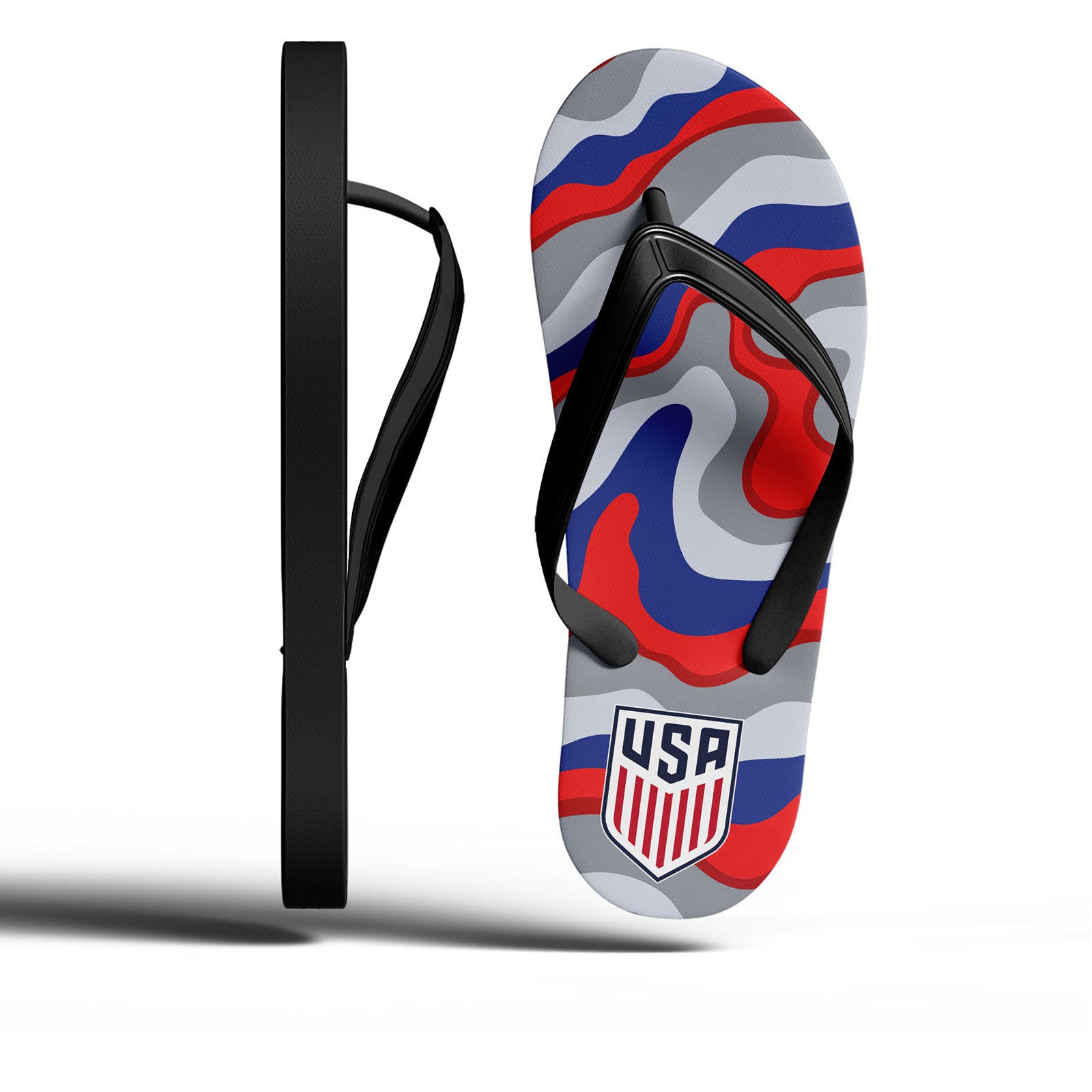 Custom United States 2026 World Cup Sneakers DIY Country Flag Running Shoes Lightweight Sport Shoes Gift for Football Fans Personalized Team Name and Logo FN058-F028041-6
