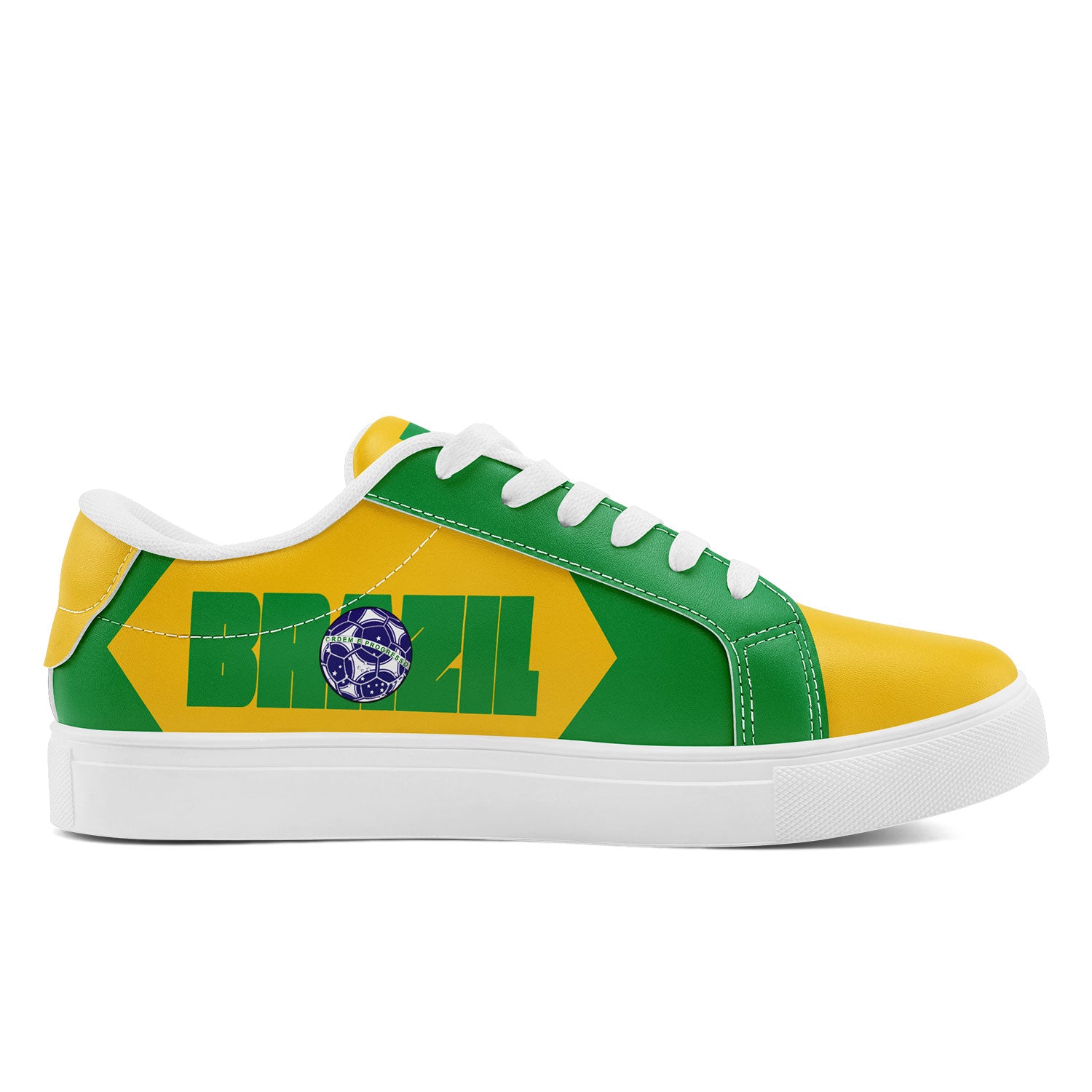 Custom 2026 World Cup Brazil Sneakers DIY Country Flag Running Shoes Lightweight Sport Shoes Gift for Football Fans Personalized Team Name and Logo FN023-F027052-2