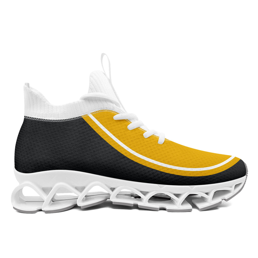 Custom Yellow Dark Gray Maxsoul Shoes Personalized Sneaker FN030XD-D020388-1