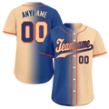 Custom Blue Beige Gradient Fashion Personalized Authentic Baseball Jersey BSBJ01-D0a7077