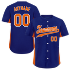 Custom Blue Classic Style Orange Personalized Authentic Baseball Jersey BSBJ01-bd0faba