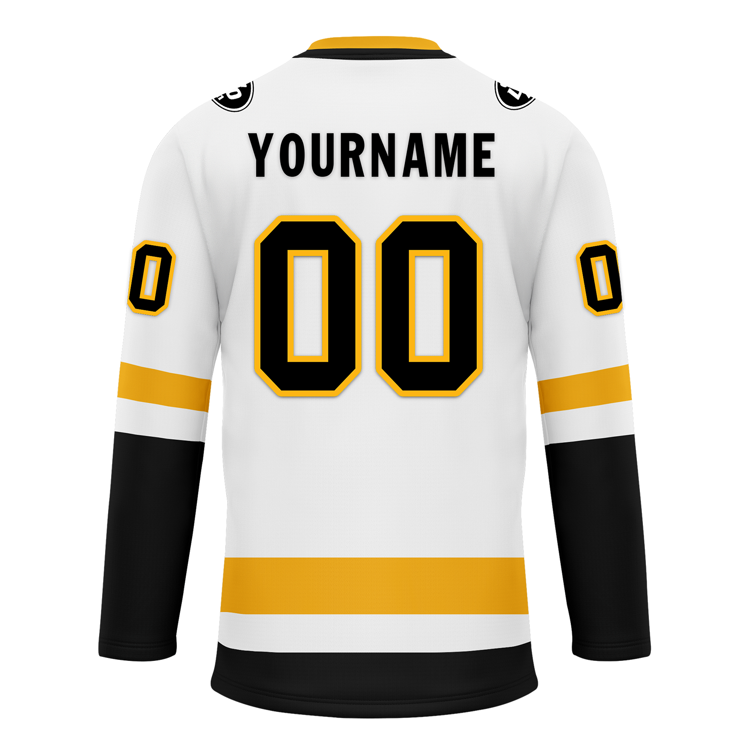 Custom White Black Personalized Hockey Jersey HCKJ01-D0a70a0