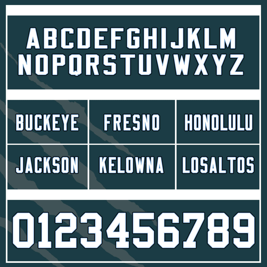Custom Green White Pennsylvania High-Performance American Football Jersey FBJ06-D023001-23