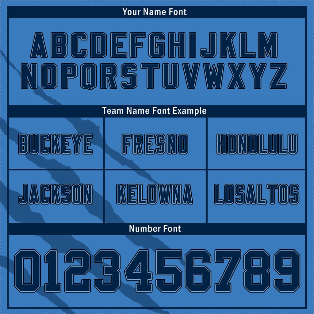 Custom Blue Deep Blue Tennessee High-Performance American Football Jersey FBJ06-D023001-32