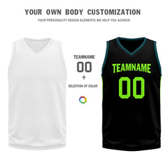 Custom Dark Lemon Green City Edition Personalized Sports Uniform Authentic Basketball Jersey BBJ01-D06101-2