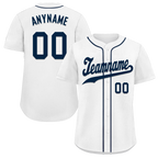 Custom White Classic Style Black Personalized Authentic Baseball Jersey BSBJ01-bd0faad