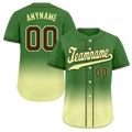Custom Green Fade Fashion Personalized Authentic Baseball Jersey BSBJ01-D0a70f7