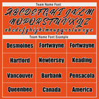Custom Orange Cincinnati Jacket Bomber Full-Snap Varsity Letterman Personalized Jacket FZ005-D025004-6